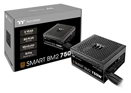 Thermaltake Smart BM2 750W 80+ ブロンズ Intel Skylake C6/C7 State & ErP Ready 140mm 静音ファン 日本製コンデンサ セミモジュラー電源 FABU-1