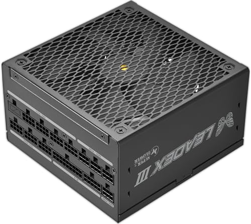 Super Flower スーパーフラワー Leadex III ATX 3.1 1300W Cybenetics Platinum 80+ゴールド ECOセミファンレスモード 銅軸付きFDBファン フルモジュラー電源 SF-1300F14GE ブラック SF-1300F14GE.US