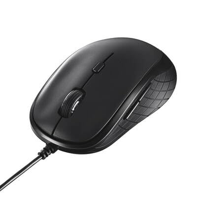 バッファロー BUFFALO バッファロー 有線BlueLEDマウス 5ボタン ブラック(BSMBU310BK)