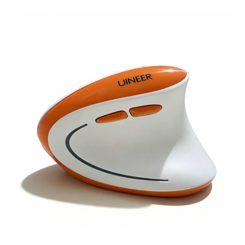 Uineer 縦型ワイヤレスマウス Bluetooth対応 手首の負担を軽減 人間工学デザイン 静音 Type-C充電式 3台接続 4段階DPI 7色ライト PC/Mac対応 A9