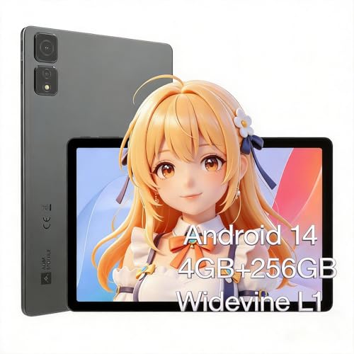 AGM PAD T2 11 インチ Android 14 タブレット MTK G85 4 コア CPU 4GB RAM+256GB 1920x1200 FHD ディスプレイ Widevine L1 対応 7850mAh 大容量バッテリー GPS 内蔵 GMS 認証 顔認識機能 OTG 対応 一年保証 (インチ, 11)