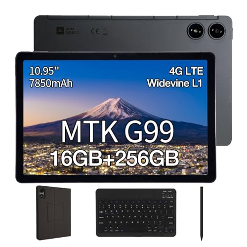 AGM PAD P2 10.95インチ 高性能スマートタブレット MediaTek G99 16GB(8+8) RAM+256GB 1920x1200 FHD+ 90Hzディスプレイ Widevine L1対応 7850mAh大容量バッテリー デュアルスピーカー 日本語 Android 14