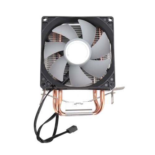 OPPWONG ユニバーサル油圧ベアリング CPU クーラーデュアルヒートパイプ 48CFM DC12V 静かな動作 LGA 1151 1200 ゲームスタジオ用 (非発光バージョン) OP7g1ejtk5vy-12