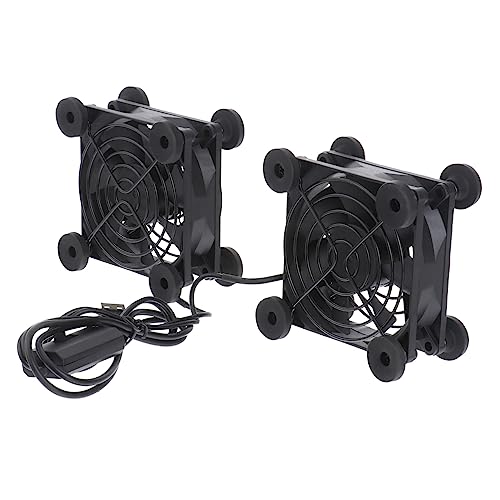 Toddmomy 冷却ファン CPUケースファン ルーターの usb fan plastic ミュートラジエータークーラー usbラジエーター コンピューター ヒートシンク プラスチック