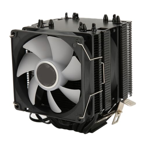 AINEX Semme CPU クーラー デュアル タワー、6 つのヒート パイプ、48CFM 22dB サイレント ファン、LGA 1150/1151/5/1200/1700 用 ARGB RGB CPU 冷却 Semmeuiya7lc53j