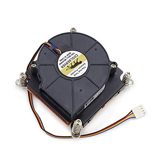 GENNEL 超スリムな4ピンボールベアリングファンターボファン銅製ヒートシンクCPUラジエータ1150 1155 1Uサーバー