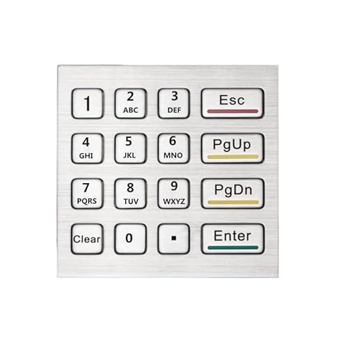 4x4 IP65 自動販売機用の産業数値金属キーパッドのステンレス鋼のキーボードを防水します(Matrix Interface,Layout 3) SBNENNAUB-455D567A