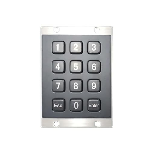 屋外スマート宅配ロッカー用12キー3x4工業用ミニステンレススチールテンキーパッド(Matrix,Esc and Enter BK) SBNEFEFDS-089CE558