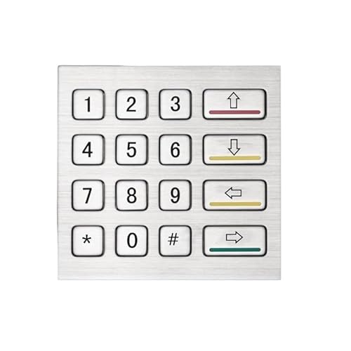 4x4 IP65 自動販売機用の産業数値金属キーパッドのステンレス鋼のキーボードを防水します(USB,Layout 5) SBNENNAUB-47CBA2D1
