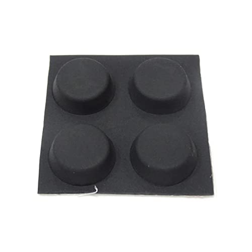 HEMLBOYW 4 個耐久性のあるシリカゲルノンスリップフットパッド容量性メカニカルキーボード DIY キット 5 ミリメートル薄型黒フィートパッドラップトップ冷却スタンド