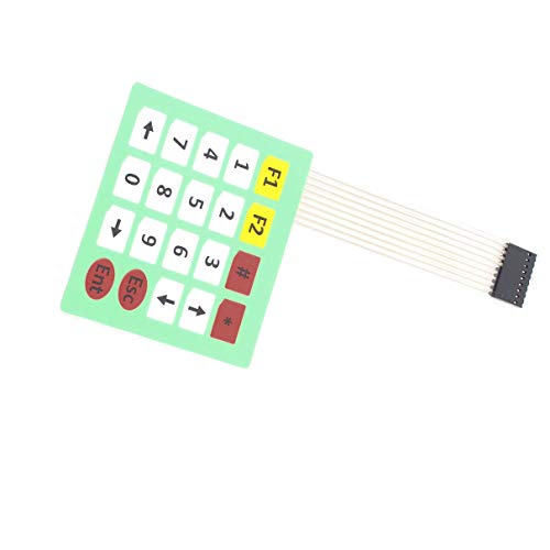 Aexit アレイ4×5 20キー8ピンフレックスフラットリボンケーブル拡張数字メンブレンスイッチキーボード(Tableau 4x5 20 ?s 8Pins Flex c?ble plat plat ?tendu clavier num?rique ? contact ? membrane