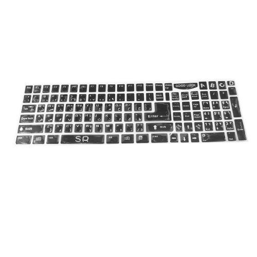 uxcell PC ノートパソコン キーボード ステッカーデカールインテリア ブラック ホワイト a13111900ux0896jp