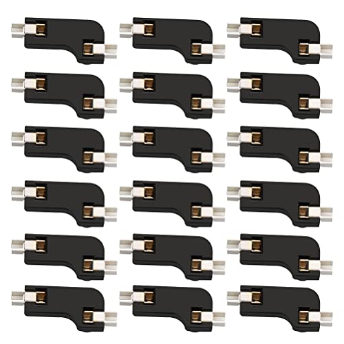 ULTECHNOVO 20個入り黒色ホットスワップ可能なPCBソケットメカニカルキーボード用SIPソケットABS素材採用プロ仕様高耐久性 交換や修理に最適な二つ爪構造設計 C553KVQ
