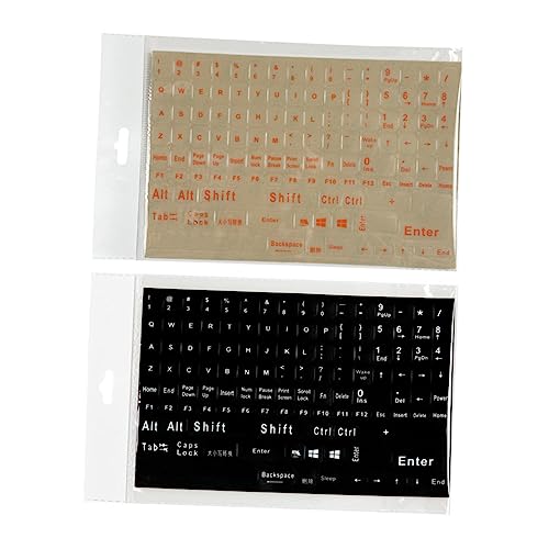 GAROZATION 2シート入り PVC素材の キーボードステッカー デスクトップや ノートパソコンの キーボード保護し 汚れ防止 文字摩耗防ぐ 便利な ステッカー