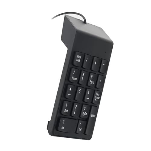 Mekalero 小型テンキー人間工学に基づいたキーボード 18 キーラップトップ PC デスクトップノートブックなどの防水および抵抗コンピュータキーボード