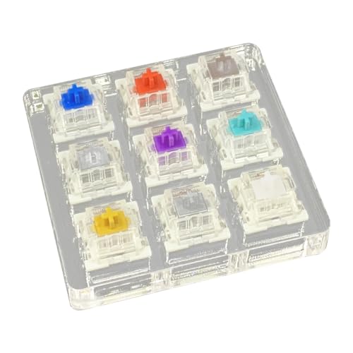 karonpeln メカニカルキーボード ミングキーボード キースイッチ 9色軸 メカニカル押しボタンスイッチ キーボード部品 キーボードDIY
