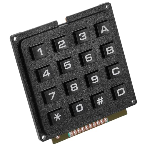 LABRIMP 高プラ製16キー行列モジュールメンブレンキーボードキーパッドモジュール工業用環境対応タクタイルフィール搭載キーボード配列キーパッド QJVW5SJ443219XZWMJ15V
