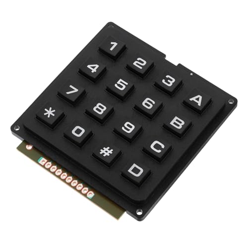 HOMOBABE キーパッドモジュール マトリックスキーボード マイクロコントローラ用キーパッド 16キー触覚スイッチ搭載 工業用作業場向け 重視のコンパクト設計 3558R813QEFE