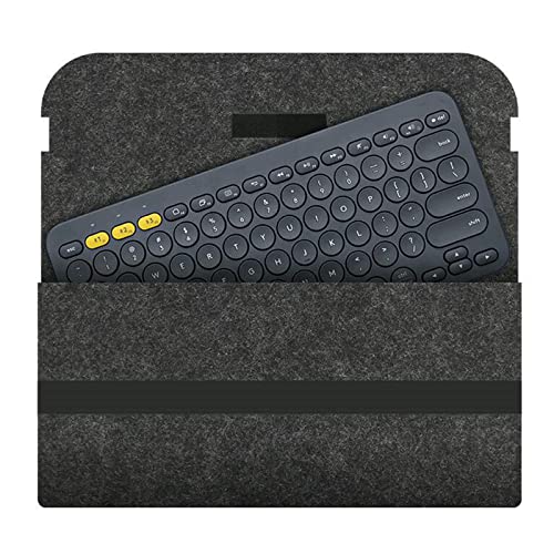 UNTERING 新しいキーボードスリーブ保護収納ケースアンチショックウールフェルトトラベルバッグ K380 K480 ワイヤレスキーボード