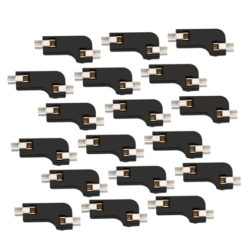 OHPHCALL メカニカルキーボード用ホットスワップ可能なPCBソケット 20個入り ABS素材採用 実用的高速軸交換対応 黒色 2クランプ構造 キーボードのホットプラグに最適 9C119BX
