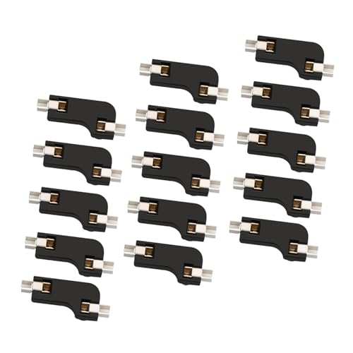 ノーブランド品 ホットスワップ可能なキーボード用PCBソケット 20個セット ABS素材 ブラック ファストシャフト交換対応 コンピュータキーボードのホットプラグに最適 HU72352