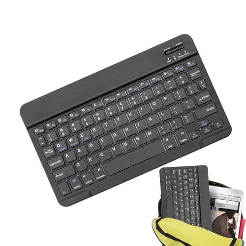 キーボード ポータブル ワイヤレス キーボード ? 人間工学に基づいた充電式ハンドヘルド、薄型静音設計 |コンパクトコンピュータキーボード PC ラップトップタブレットホームオフィスゲーム仕事タイピング快適便利な使用 USE6YGJ6KJH7CM3RM
