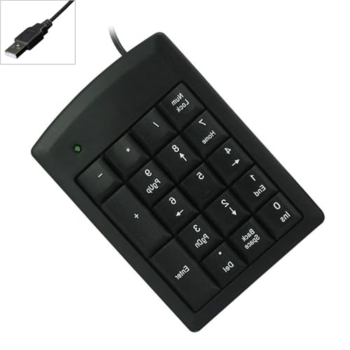 OSNIYAW USB テンキーキーボード 18 サイレントボタンデスクトップナンバーパッドラップトップデスクトップオフィス用 USB 数値電卓