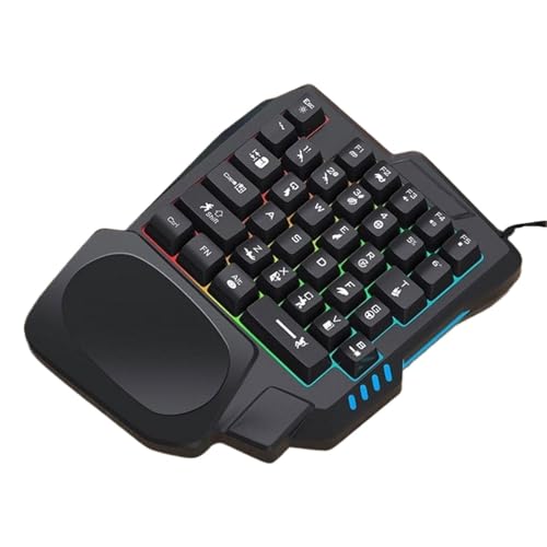 NifyHoomt Ergonomic Mechanical Keyboard, Computer Keyboard, Rgb Mechanical, Portable Keypad, Compact, Device Keypad, Wireless -Hand Keyboard, Ergonomic Keypad, LZ492-251216