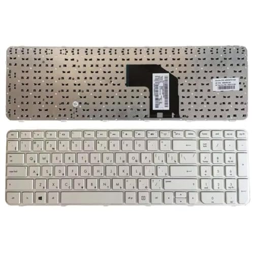 ForgeCore キーボードと互換性のあるラップトップモデル G6-2000 G6Z-2000 2328tx 2233 2301ax ホワイトブラックフレーム部品番号(RU white) ForgeCore888