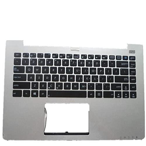 fqparts 汎用 キーボードの縁にハウジング & キーボード に適合する For ASUS For VivoBook S400CA シルバー 米国英語のレイアウト VivoBook-S400-CKE-XP-1326
