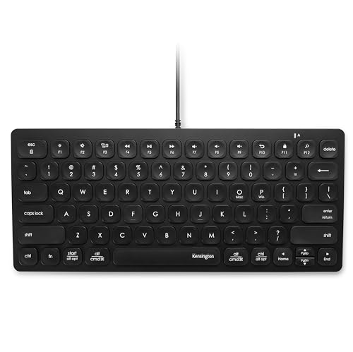Kensington Compact USB-C キーボード iPad Mac OS Windows Chromebook用 (K75506US) ブラック