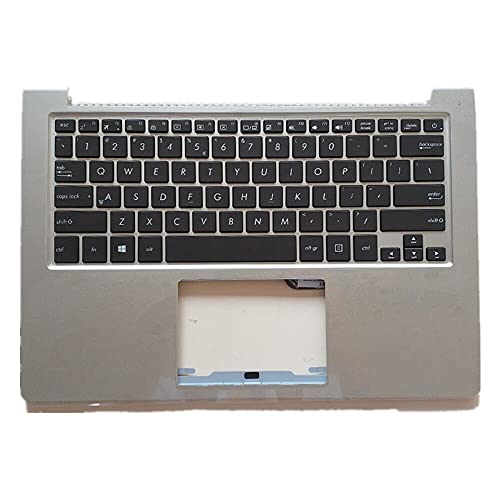 fqparts 汎用 キーボードの縁にハウジング & キーボード に適合する For ASUS ZENBOOK UX305 UX305CA UX305FA UX305LA UX305UA シルバー 米国英語のレイアウト 小さなエンターキー UX305-CKE-HS1557