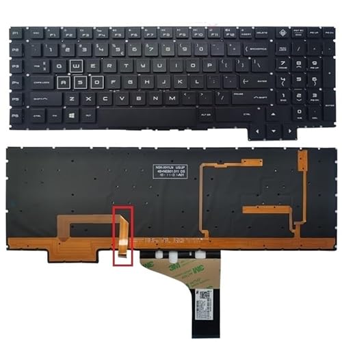 PNDJPRHG キーボードは17-an00 17-an013tx 17-an014tx 17-AN000 031TX 016NG 053NRと互換性ありバックライトなしフレーム(COLORFUL BACKLIGHT) PNDJPRHG333