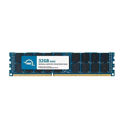 OWC 32GB DDR3L 1600 PC3L-12800 CL11 4Rx4 240ピン 1.35V ECC 登録済み RDIMM メモリ RAM モジュール アップグレード Supermicro マザーボードシリーズ H8DCT H8DG6 H8DGT H8DGU H8QG7対応 OWC1R6T34R432GB-B668-SF