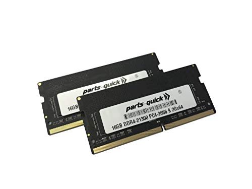 parts-quick 網膜5Kディスプレイ（2019）iMac19,1 DDR4 2666MHz SO-DIMMをRAMと27" アップルのiMacのための32ギガバイト（2 X 16ギガバイト）メモリ 16 2x16GB-DDR4-2666-S-Apple-697