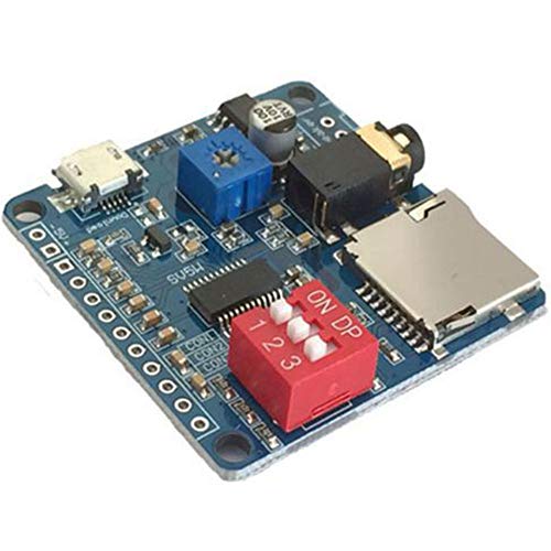 Rasbee MP3音楽ボイスプレーヤーモジュール シリアルポート制御 トリガープレイ DY-SV5W Arduino適用