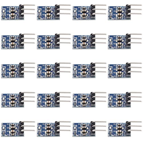 Rasbee 20個セット AMS1117-3.3 DC-DC ステップダウン パワーモジュール AMS1117-3.3V 降圧型モジュール LDO 800MA AMS1117 Buckモジュール 4.5V-7V to 3.3V 降圧電源モジュール DCレギュレーター 変成器 3ピン RSN1866692P