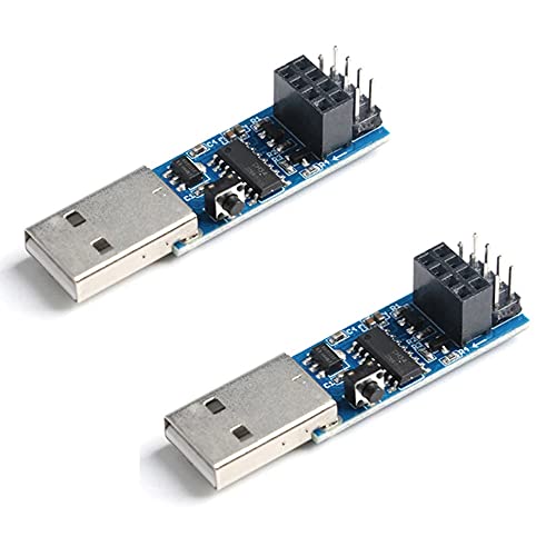 Rakstore 2個 ESP8266 ESP-01 ESP-01S ダウンローダー ワンクリックダウンロードデバッガー
