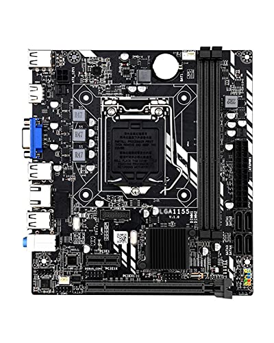 GAORUIFENG Intel Core I7 / I5 / I3 / Pentium/Celeron LGA1155 DDR3 M-ATX Intel マザーボード H61gamingマザーボードコンボ用のLGA 1155マザーボードに適合。 gg4/r4887