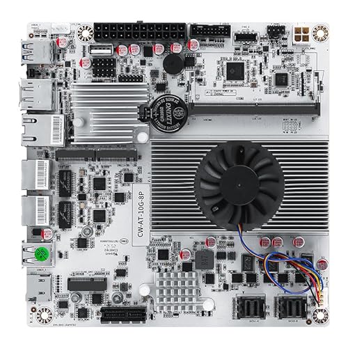 oaknode 8ベイ NAS Mini ITX 10Gbps NASマザーボード 8SATA 10Gbps 電気ポート 2.5G電気ポート2つ m.2 nvme 2pcie3.0 Type-c 10Gbps (N150+2x8643)に対応