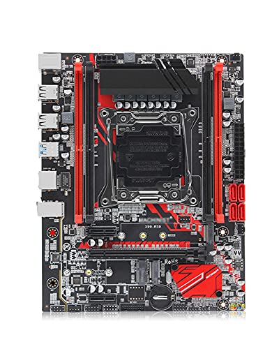 GAORUIFENG X99 マザーボード LGA 2011-3 LGA2011-3 デュアルM.2 NVMEスロット付き 4チャンネル DDR4 ECC RAM XEON E5 V3 V4 X99-RS9ゲーミング マザーボードコンボ gg4/r4915