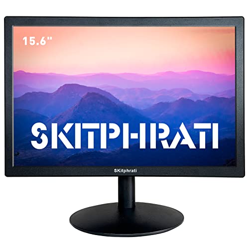 SKitphrati 15.6インチ 小型 PC モニター FHD VA 1080P デスクトップディスプレイ 1920x1080 HD-156-1080