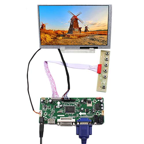 VSDISPLAY 7インチ HDMI VGA DVI 入力 解像度 800x480 高輝度 液晶パネル G070Y2-L01 自作キット M.NT68676,G070Y2-L01