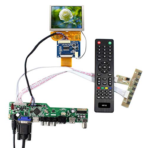 VSDISPLAY 3.5インチ HDMI VGA AV USB入力 解像度800x600 小型液晶 PD035VX2の代わり VS035SD1