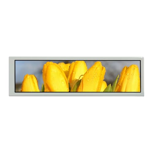 VSDISPLAY 8.8インチ 1920x480 IPS液晶 USB 液晶 モニター DIY サブスクリーン PCケースディスプレイ (白) VS088UJ01