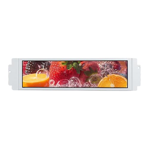 VSDISPLAY 9.1型 462x1920 LCD モニター D32 PCケース用 USB-C ミニH-D入力 IPS ディスプレイ (白) VS091ZJ01