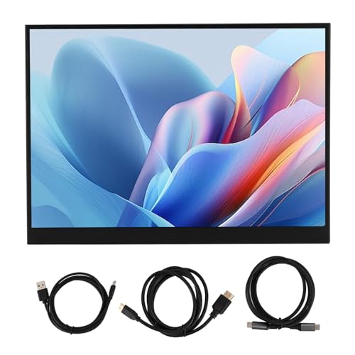 banapoy 11 インチ モニター画面、2160x1440 Type C ポート 3.5mm ポート電話タブレット PC 用デュアル スピーカー付き外部 IPS セカンダリ スクリーン、タブル タッチ スクリーン エクステンダー ディスプレイ (ケース付き) ba1midrquvbg-11