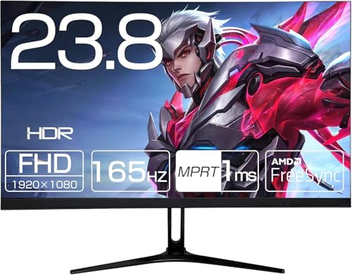 Aston ゲーミングモニター 23.8インチ FHD 165Hz 1ms 応答速度 1920×1080 VAパネル 3000:1 高コントラスト フリッカーフリー/ブルーライトカット 非光沢 HDMI/DisplayPort PS5/PC対応 3年保証