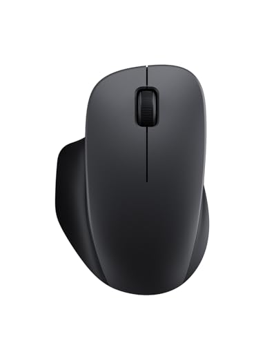 xiaomi ワイヤレスマウス Comfort黒 握りやすいグリップ 静音 2.4GHzワイヤレス接続 大型スクロールホイール TTCボタン 1200dpi高精度センサー PTFEマウスソール 軽量62g