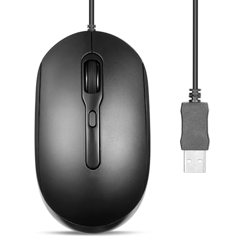 Perixx PERIMICE-222UB USB 有線マウス静音クリックブラック